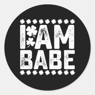 If Lost Return To Babe I Am Babe Couple Matching Classic Round Sticker