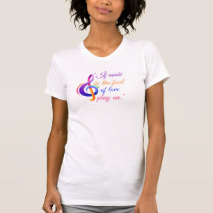 If music be-vintage love quote design. T-Shirt