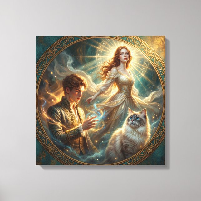 If My Pet Were Human Stretch canvas Print (Front)