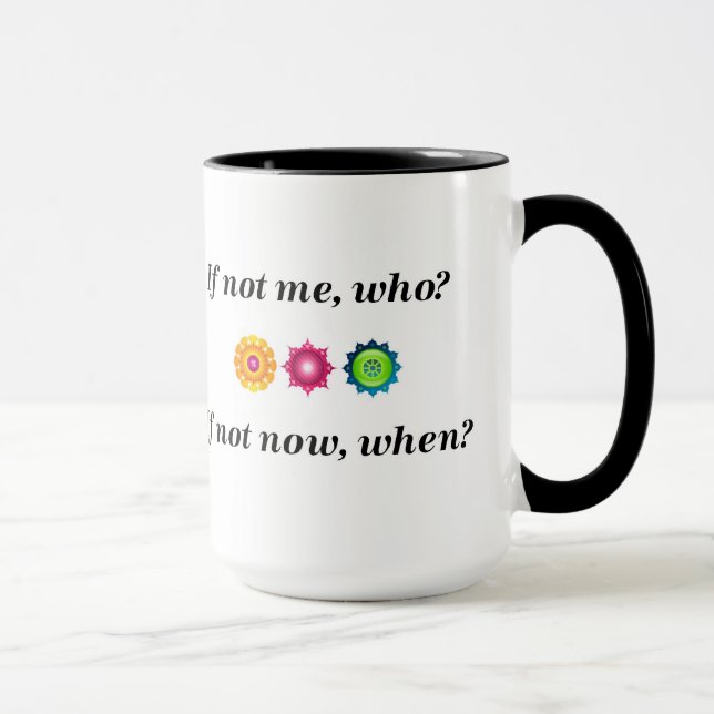 If not me, who? If not now, when? Mug (Right)