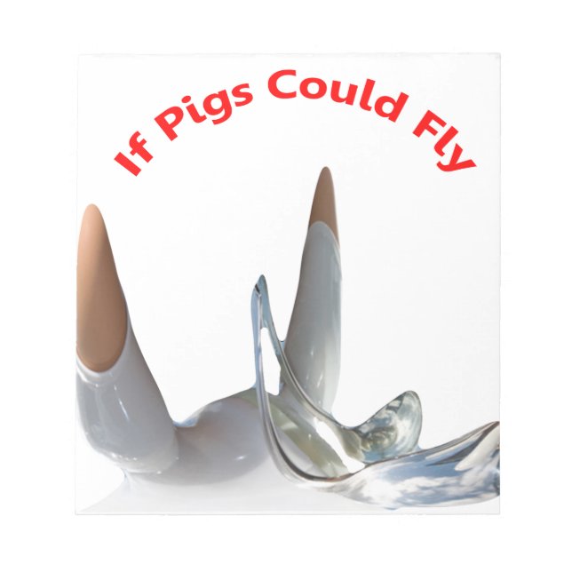 If Pigs Could Fly Notepad (Front)