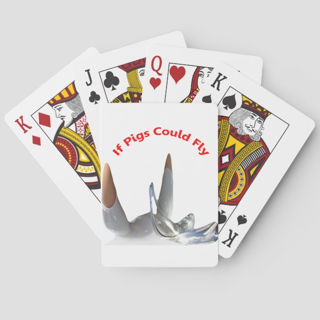 If Pigs Could Fly Playing Cards (Back)