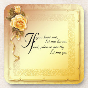 If Plastic coasters/cork back - set of 6 Coaster