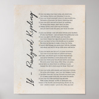 If Poem By Rudyard Kipling - Literature Wall Art