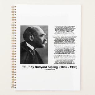 "If— " Poem By Rudyard Kipling Planner