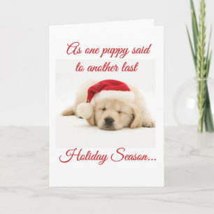 If Puppies Could Talk Holiday Card