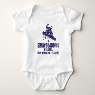 If-Snow-Boarding-was-EASY Baby Bodysuit