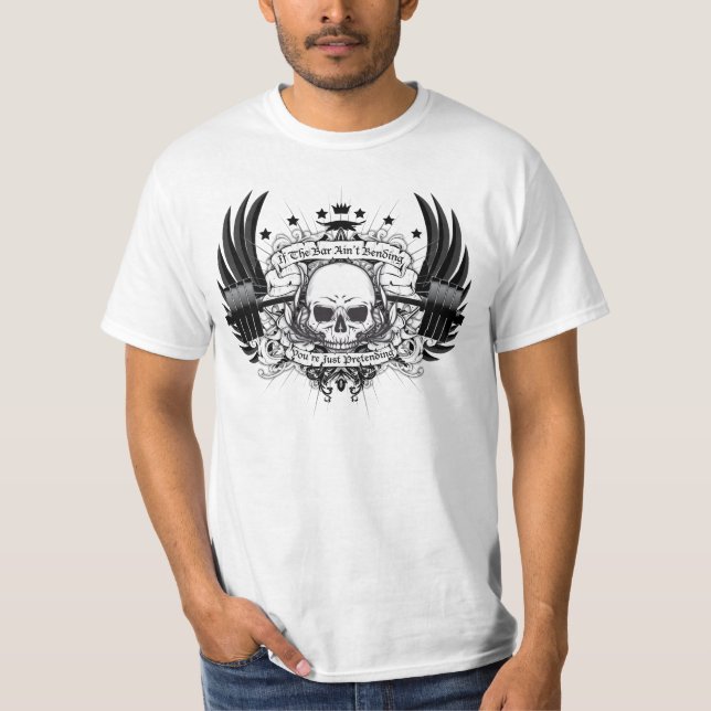 "If The Bar Ain't Bending" Version 2 Fitness Tee (Front)