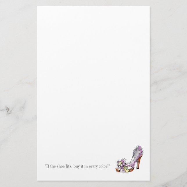 If the shoe fits, buy it in every colour! stationery (Front)