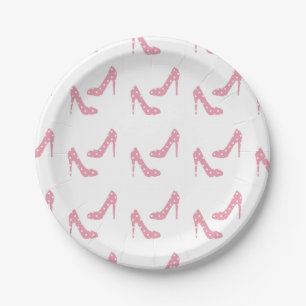 If The Shoe Fits Pink Paper Plates
