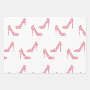 If the Shoe Fits Pink Wrapping Paper Sheet