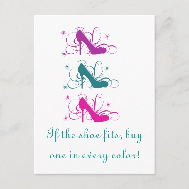 If The Shoe Fits Postcard (Front)