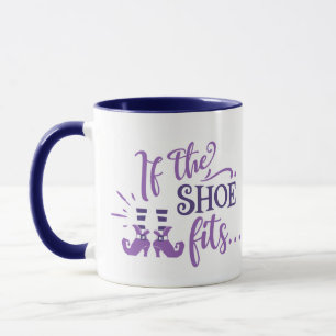 If The Shoe Fits Witch Shoes and Socks Halloween Mug