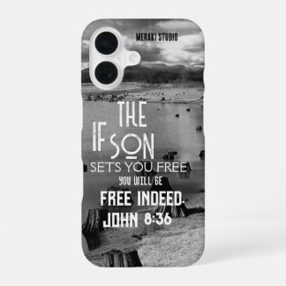 "if the son sets you free you will free " T-Shirt iPhone 16 Case