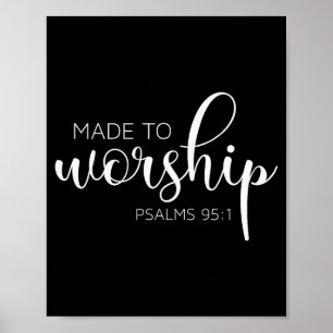 If The Stars Were Made To Worship So Will I Praise Poster