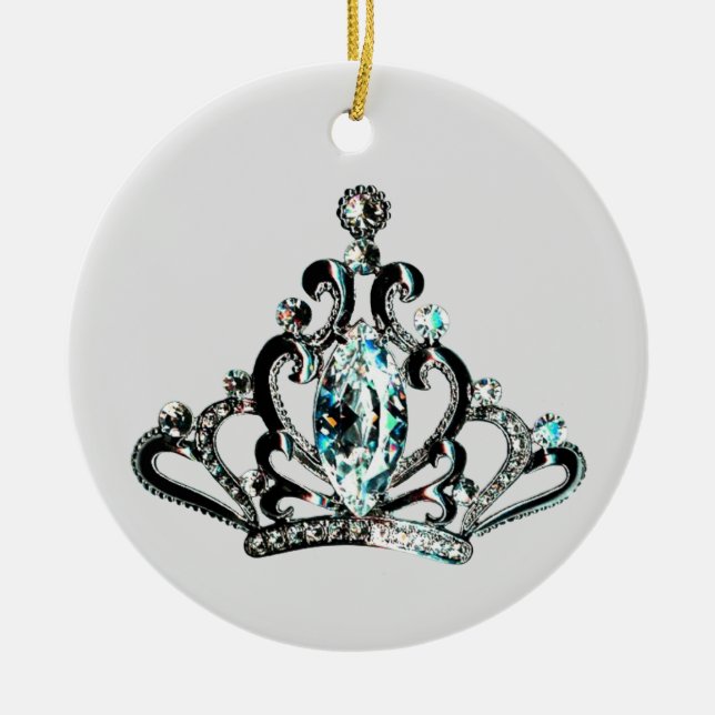 "If the Tiara Fits, Wear It!  Ceramic Ornament (Front)