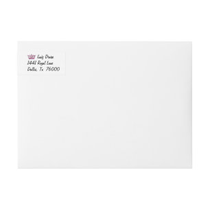 "If the Tiara fits..." Wrap Around Label