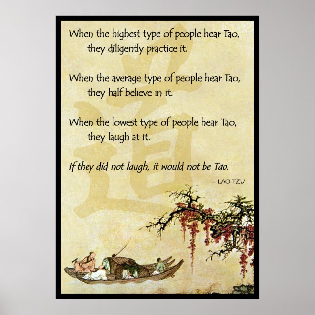 If they did not laugh, it would not be Tao Poster (Front)