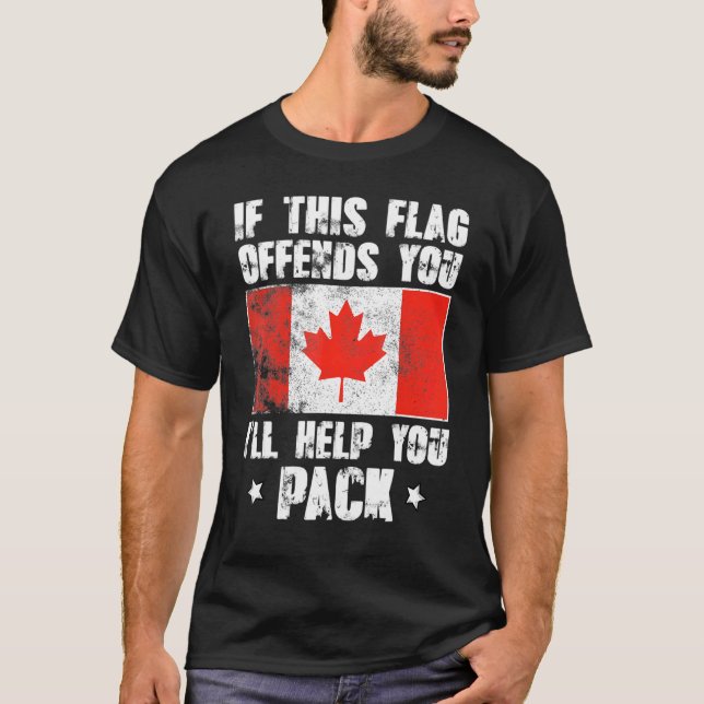 If This Flag Offends You Ill Help You Pack T-Shirt (Front)