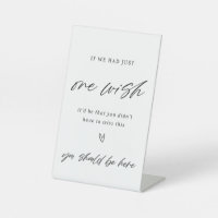 If We Had One Wish Wedding Sign
