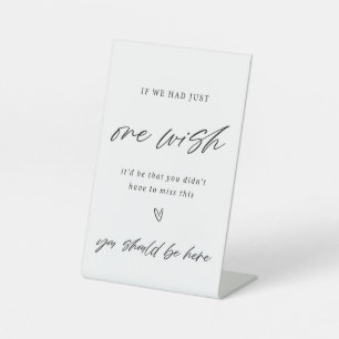 If We Had One Wish Wedding Sign