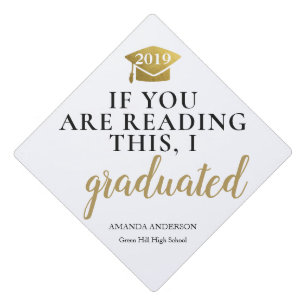 If you are reading it funny tessel graduation cap topper