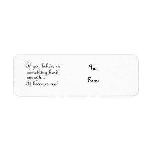 If you believe in something-christmas label