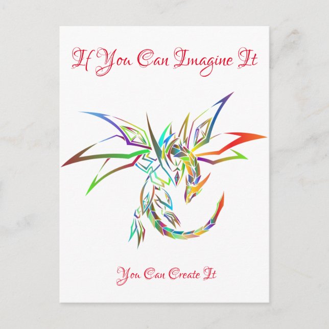 If You Can Imagine It Postcard Greeting (Front)