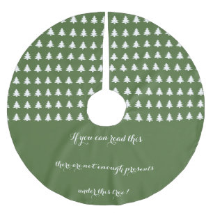 If You Can Read This Brushed Polyester Tree Skirt