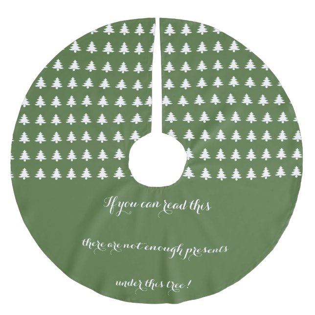 If You Can Read This Brushed Polyester Tree Skirt (Front)