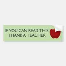 If you can read this, thank a teacher.