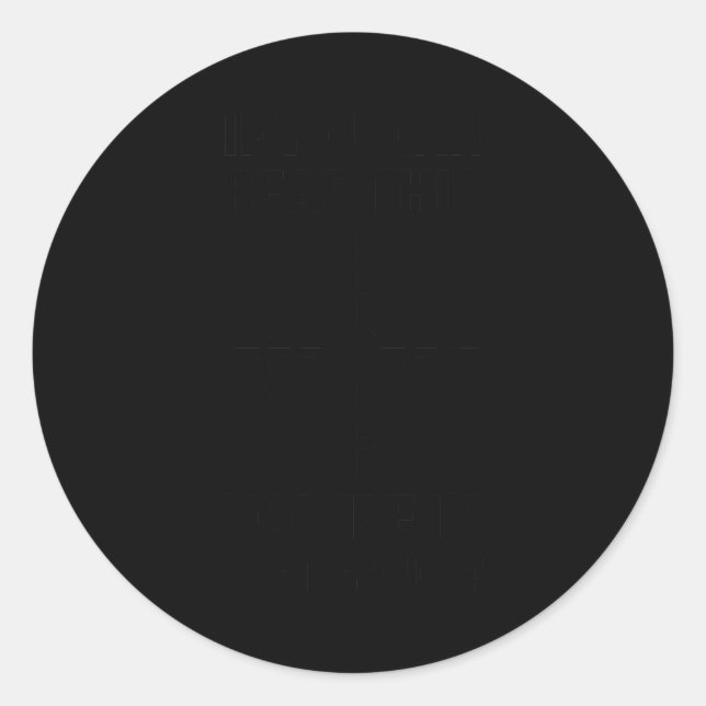 If - You Can Read This You're In Fart Range _ Chri Classic Round Sticker (Front)