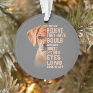 If you don't believe they have souls Puggle lover Ornament