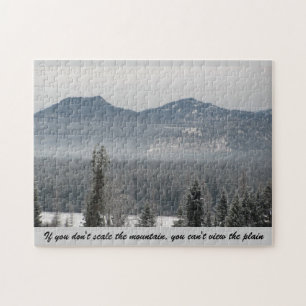 If you don't climb the mountain... jigsaw puzzle