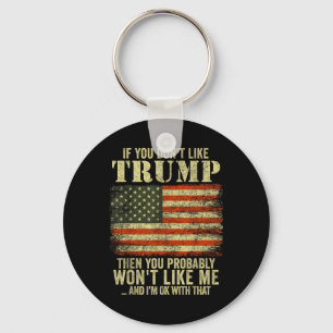 If You Dont Like Trump Then You Probably Wont Keychain