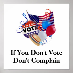 If You Don't Vote Don't Complain Print