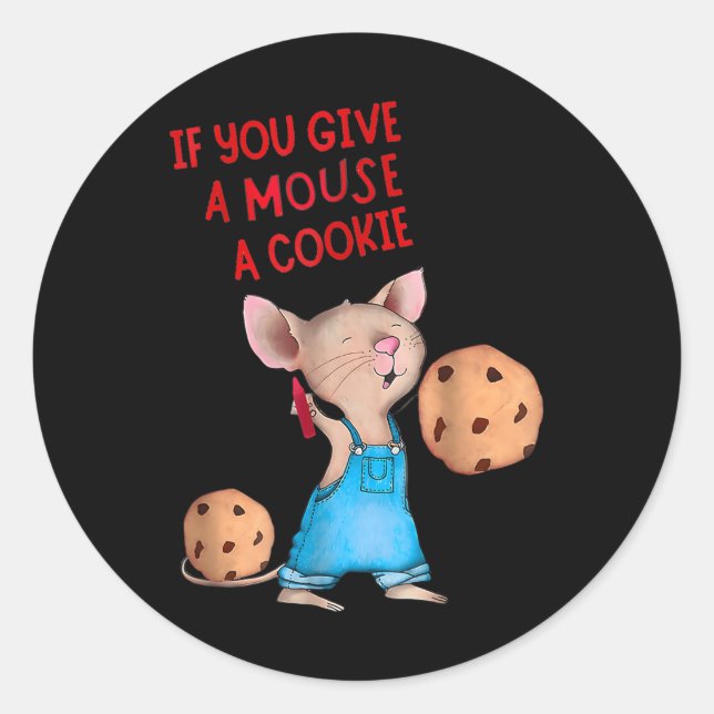 If You Give A Mouse A Cookie Costume Kids  Classic Round Sticker (Front)