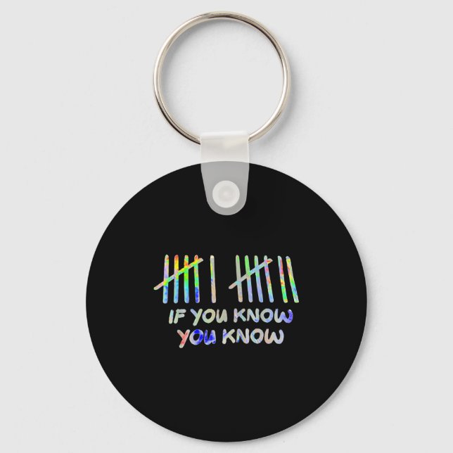 If You Know You Know 67 Six Seven Meme  Keychain (Front)