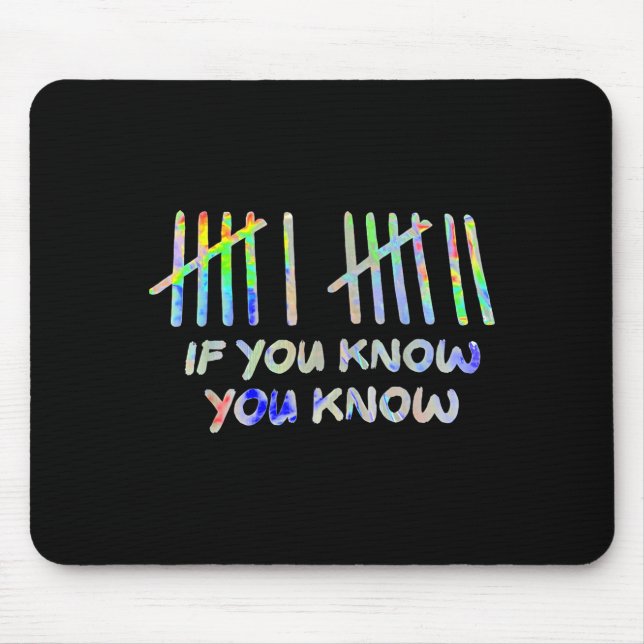 If You Know You Know 67 Six Seven Meme  Mouse Pad (Front)