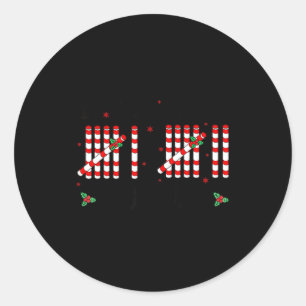 If You Know You Know 6 7 Meme Tally Marks Counting Classic Round Sticker