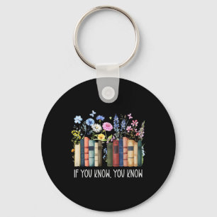 If You Know You Know 6 7 Reading Books Merry Chris Keychain