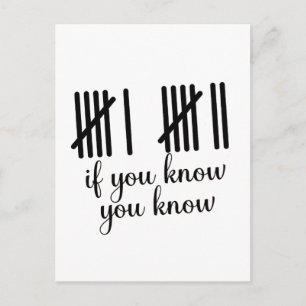 If You Know You Know Six Seven 6 7 Math Holiday Postcard