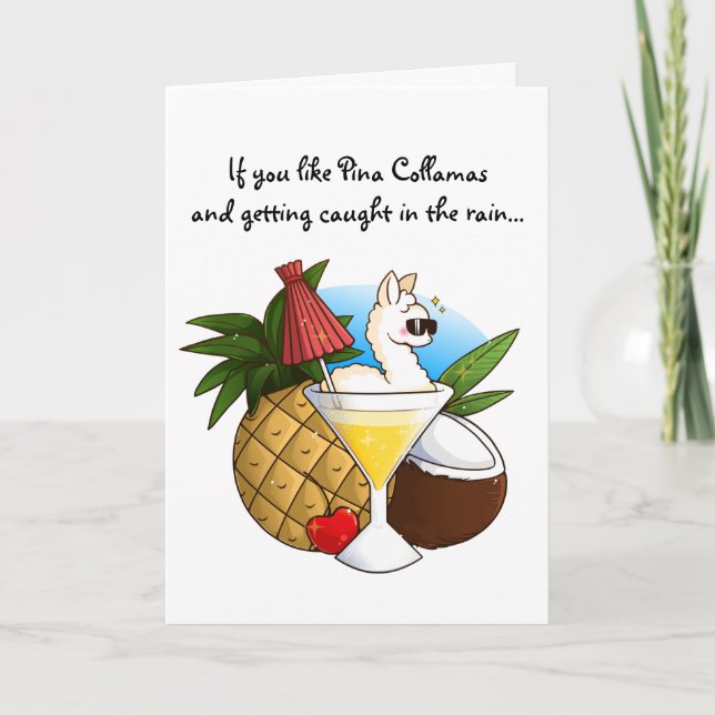 If You Like Pina Collamas Card (Front)