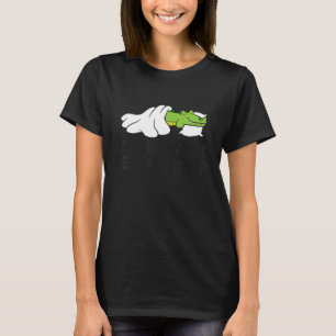If You Love Me Let Me Sleep Alligator Pajama T-Shirt