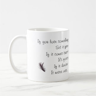 If You Love Something - Saying with image. Coffee Mug