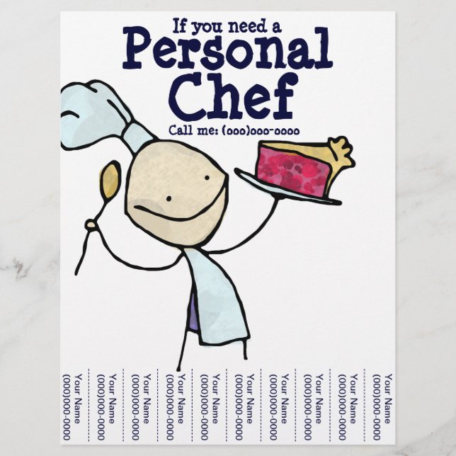 If you need a Personal Chef! Flyer (Front)