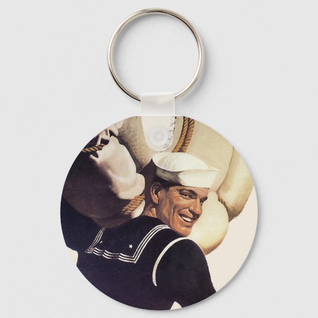 If you tell where he's going... keychain (Front)