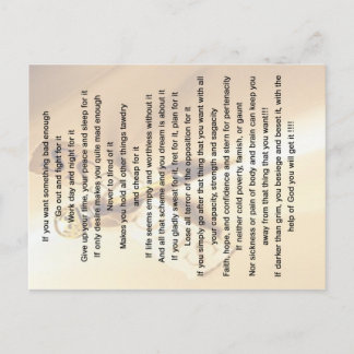 If you want something bad enough card with quote