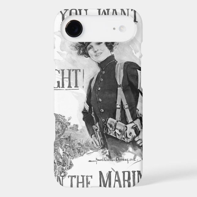 If You Want To Fight! Join The Marines_War Image Case-Mate iPhone Case (Back)