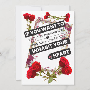 If you want to taste the sweetness of love have holiday card